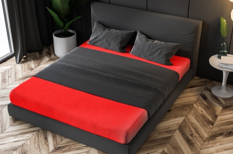 Prześcieradło frotte z gumką Rot 180x200 cm