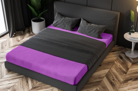 Prześcieradło frotte z gumką Lila 200x220 cm