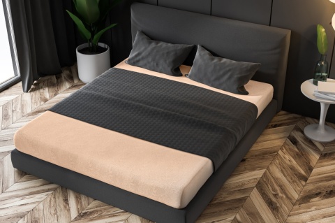 Prześcieradło frotte z gumką Hellcreme 200x220 cm