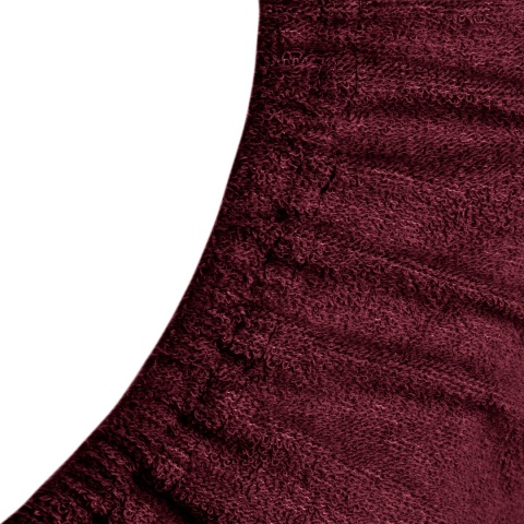 Prześcieradło frotte z gumką Dunkelrot 140x200 cm