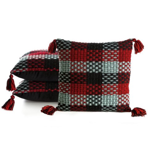 Kissenbezug HILAR 45X45 CZER+MIĘT