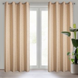 Vorhang EVI/BEŻ+ZŁO 140X250 Ösen