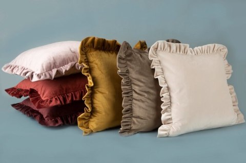 Kissenbezug VELVET/25/E 45X45 MIĘT/FALBANA