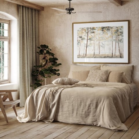 POS/LINEN/BEŻ 220X200 70X80/X2