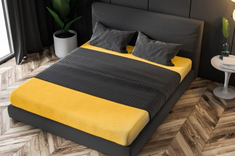 Prześcieradło frotte z gumką Gelb 100x200 cm