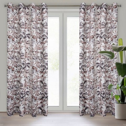 Vorhang HANA/B+BR 140X250 Ösen