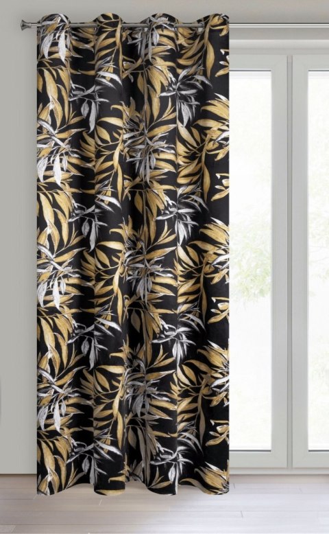 PIER/Vorhang ZOJA 140X250 P CZA+BEŻ