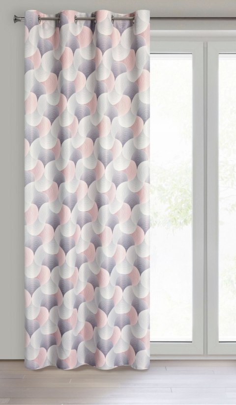 Vorhang ASETA/SR+RÓŻ 140X250 Ösen