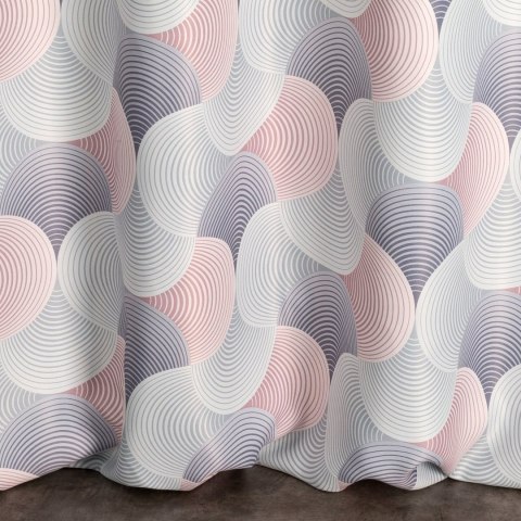 Vorhang ASETA/SR+RÓŻ 140X250 Ösen