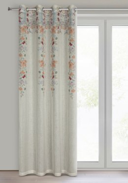 Vorhang CARA/NAT+POM 140X250 Ösen