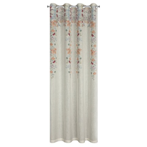 Vorhang CARA/NAT+POM 140X250 Ösen