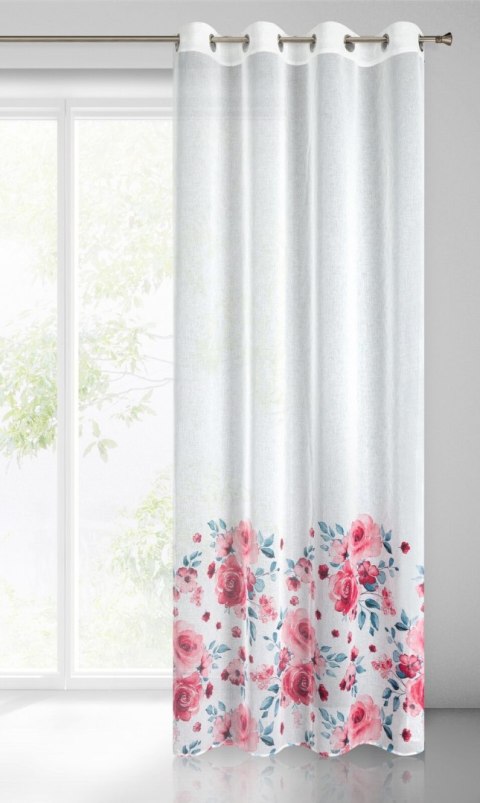 Vorhang CARLA/B+RÓŻ 140X250 Ösen