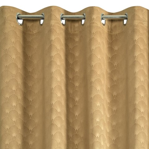 Vorhang JULIA/gold 140X250 Ösen