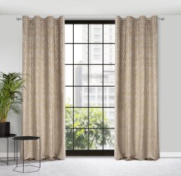 Vorhang LAURA/BEŻ+ZŁ 140X250 Ösen