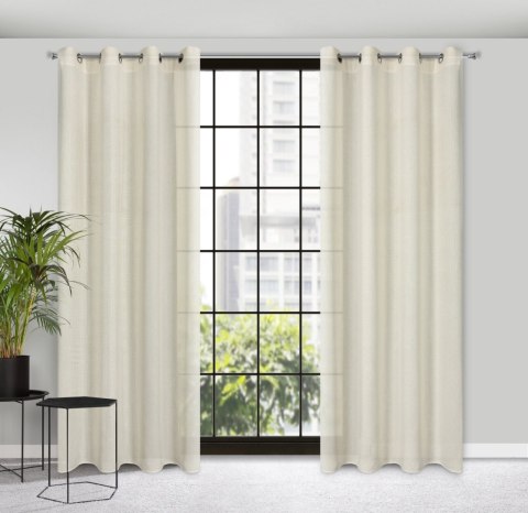 Vorhang LIDIA/NATU 140X250 Ösen