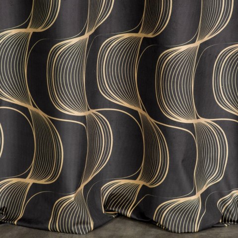 Vorhang POLA/CZA+BEŻ 140X250 Ösen