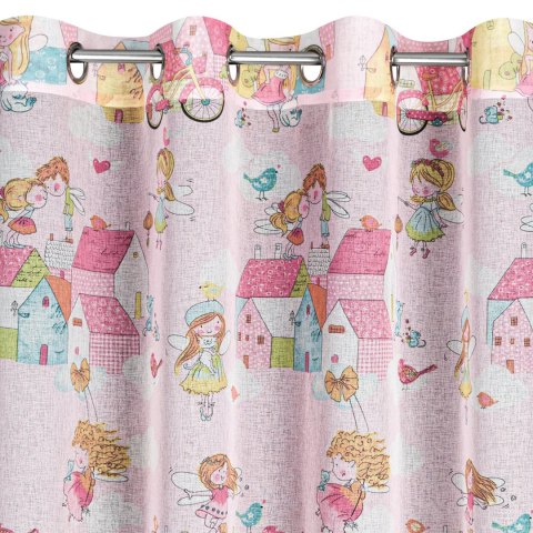 Vorhang POLLY/RÓŻ 140X250 Ösen