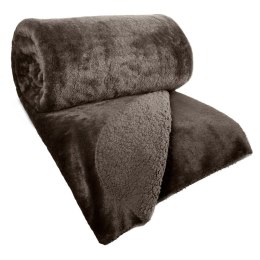 NARZUTA NINA 220 X 240 CM CIEMNOBRĄZOWY