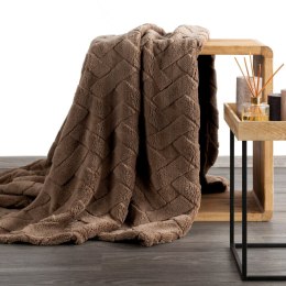 KOC CARO 170X210 CM CIEMNOBRĄZOWY