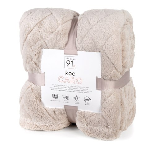 KOC CARO 200X220 CM BEŻOWY
