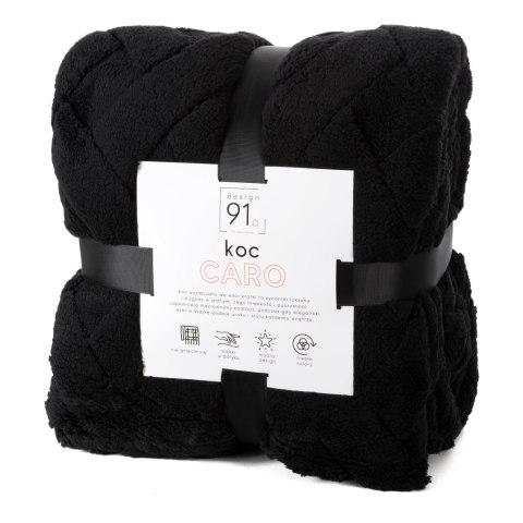 KOC CARO 200X220 CM CZARNY