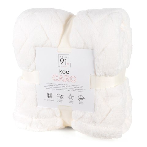 KOC CARO 200X220 CM KREMOWY