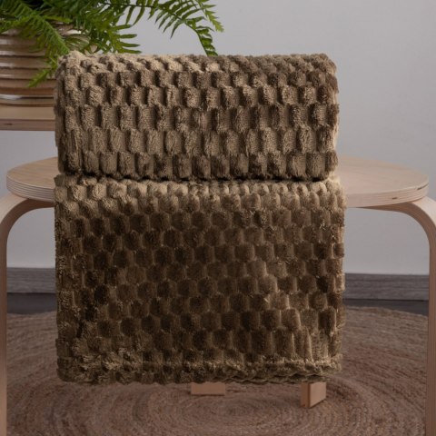 KOC CINDY6 150X200 CM CIEMNOBRĄZOWY