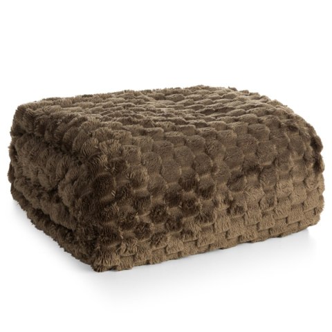 KOC CINDY6 150X200 CM CIEMNOBRĄZOWY