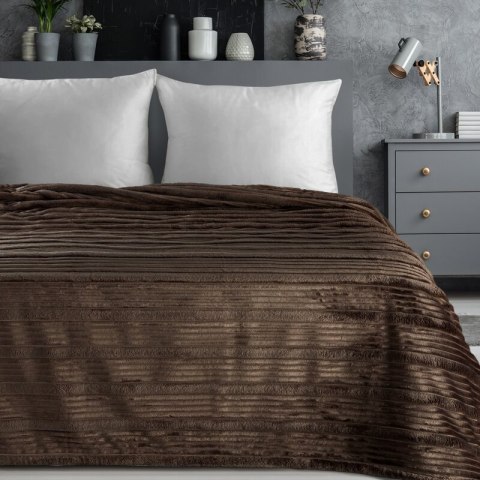 KOC NINA 220 X 200 CM CIEMNOBRĄZOWY