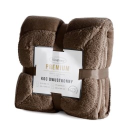 KOC TEDY 150 X 200 CM CIEMNOBRĄZOWY