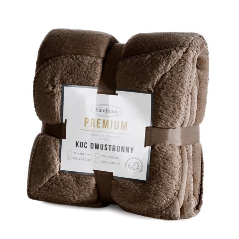 KOC TEDY 150 X 200 CM CIEMNOBRĄZOWY