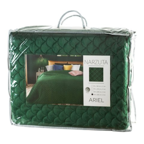 NARZUTA ARIEL 230X260 CM CIEMNOZIELONY