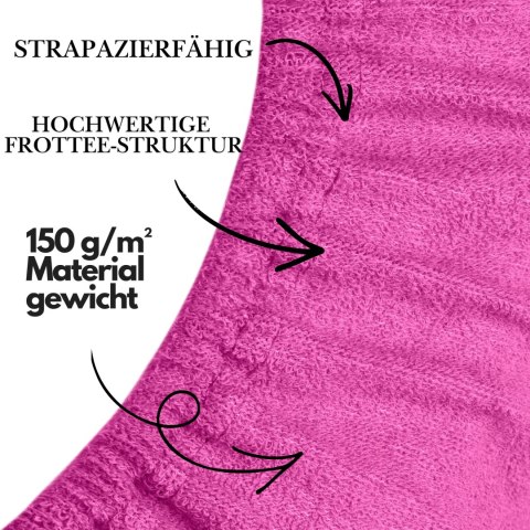 Prześcieradło frotte z gumką Amaranth 90x200 cm
