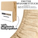 Prześcieradło frotte z gumką Beige 180x200 cm