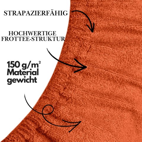 Prześcieradło frotte z gumką Orange 160x200 cm
