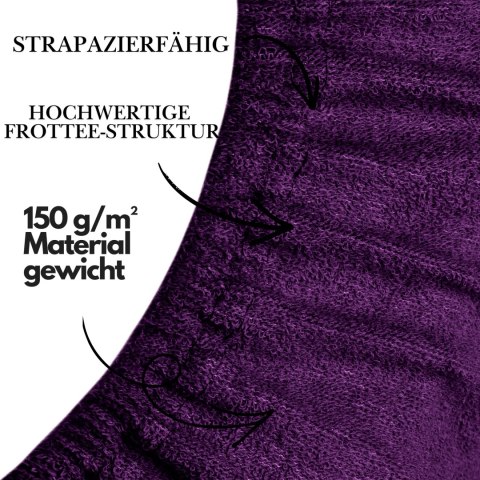 Prześcieradło frotte z gumką Pflaume 120x200 cm