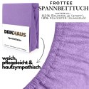 Prześcieradło frotte z gumką Violett 100x200 cm