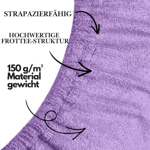 Prześcieradło frotte z gumką Violett 100x200 cm